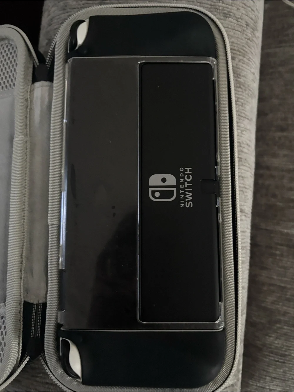 Nintendo Switch with White Joy‑Con Controllers